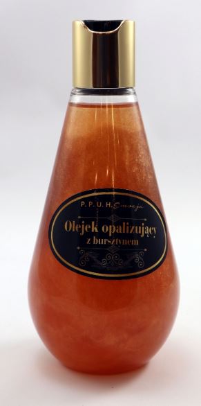 Iriserande olja med bärnsten med en vacker SI-doft